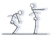 Foto: stilisierte Übungen zum Rückentraining