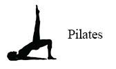 Foto: stilisierte Übung bei Pilates