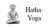 Foto: stilisierte Figur bei einer Übung im Hatha Yoga